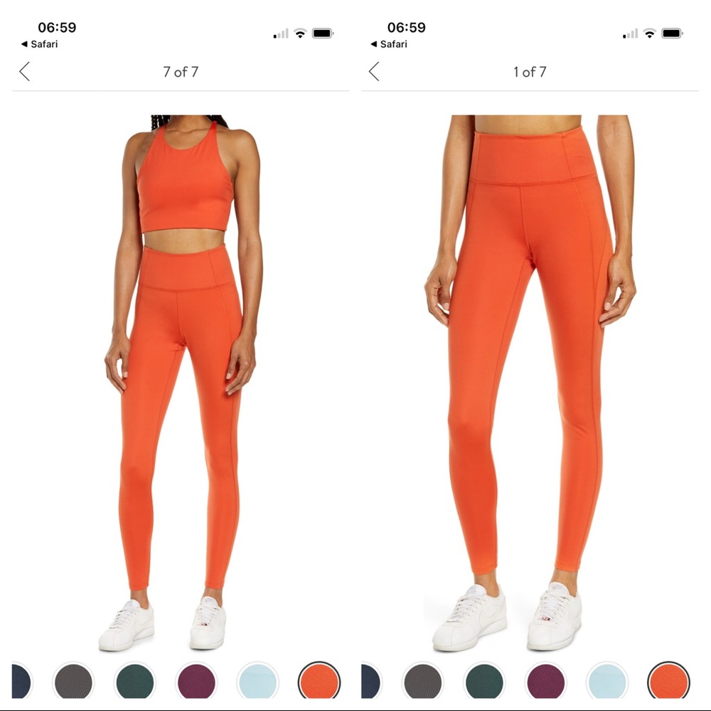EUC Girlfriend Collective High Rise Leggings